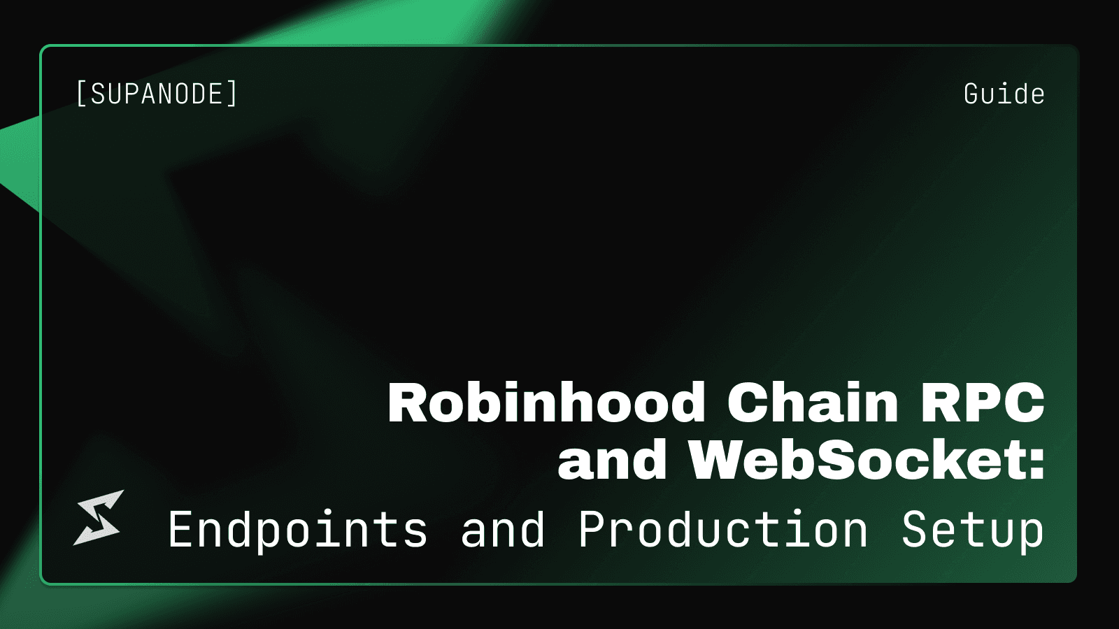 Robinhood Chain RPC & WebSocket: Endpoints and Production Setup