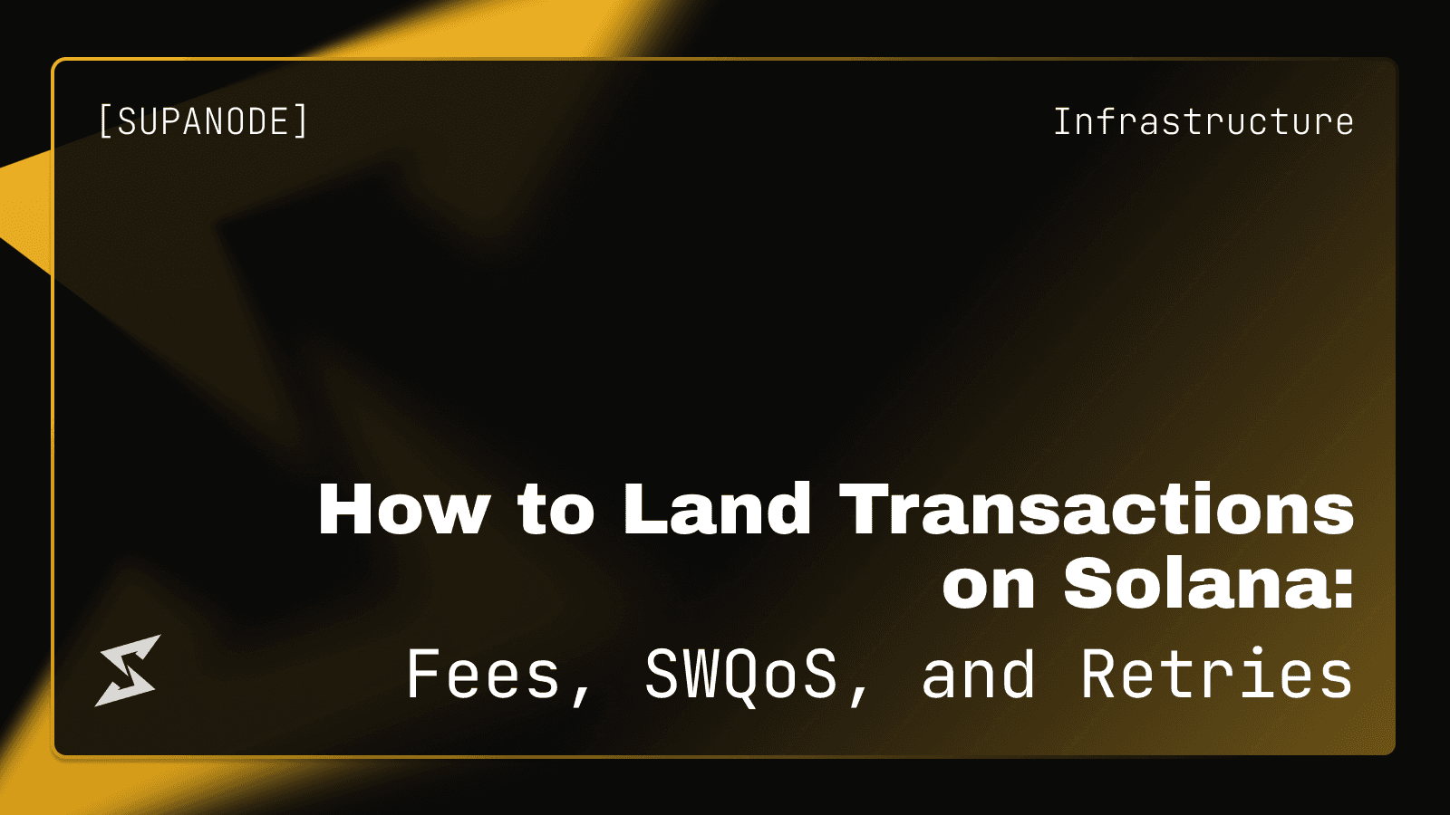 How to Land Transactions on Solana: Fees, SWQoS, and Retries