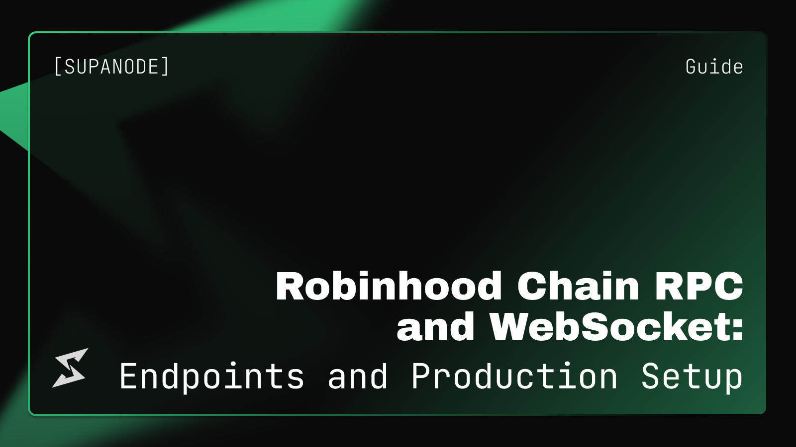 Robinhood Chain RPC & WebSocket: Endpoints and Production Setup